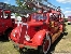 Camion des pompiers contre l'incendie